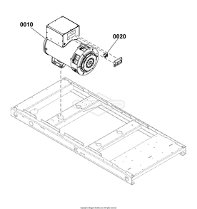 Alternator Group Diagram and Parts List for 080015-03  Briggs and Stratton Generator